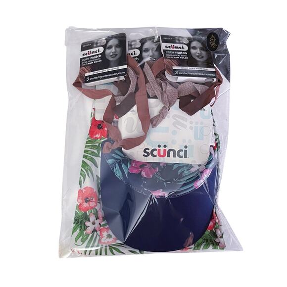 10+ Hair Accessory Lot Color Match Headbands Tropical Stretch Visor Headwraps - Picture 2 of 4